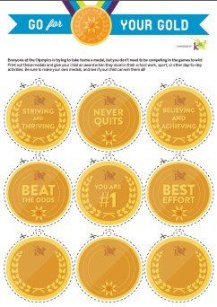 Gold Medal Printable Printable Gold Medals Learning Liftoff