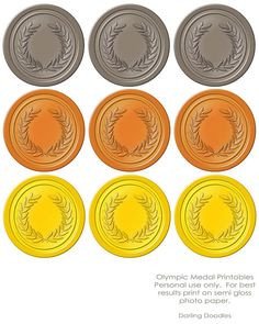 Gold Medal Printable Printable Gold Medals