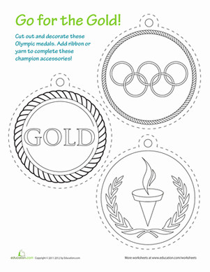 Gold Medal Printable Printable Olympic Medals Worksheet