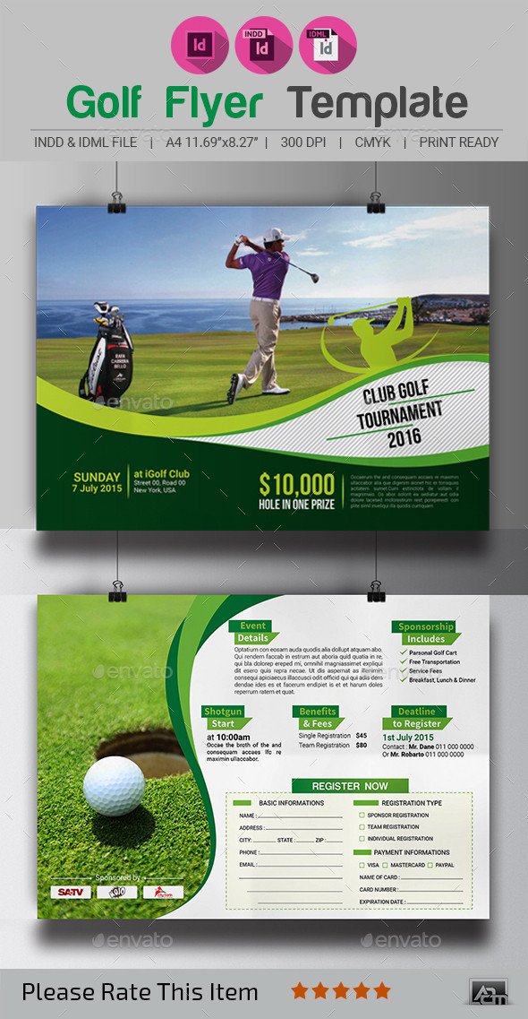 Golf tournament Flyer Template Golf tournament Flyer Template by Aam360