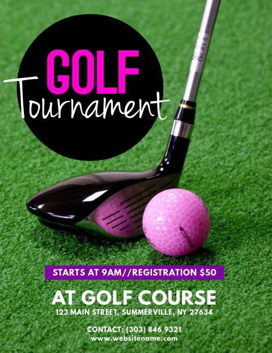Golf tournament Flyer Template Golf tournament Flyer Template