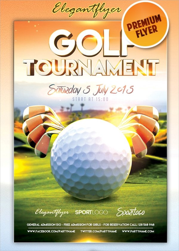 Golf tournament Flyer Templates Golf tournament Flyer Template 23 Download In Vector