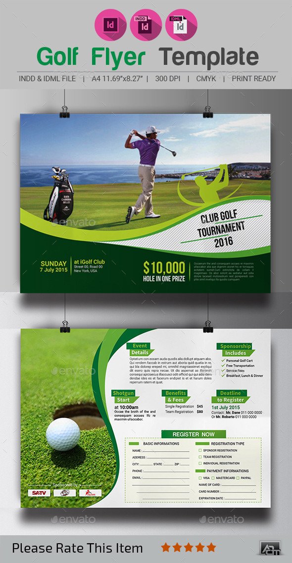 Golf tournament Flyer Templates Golf tournament Flyer Template by Aam360