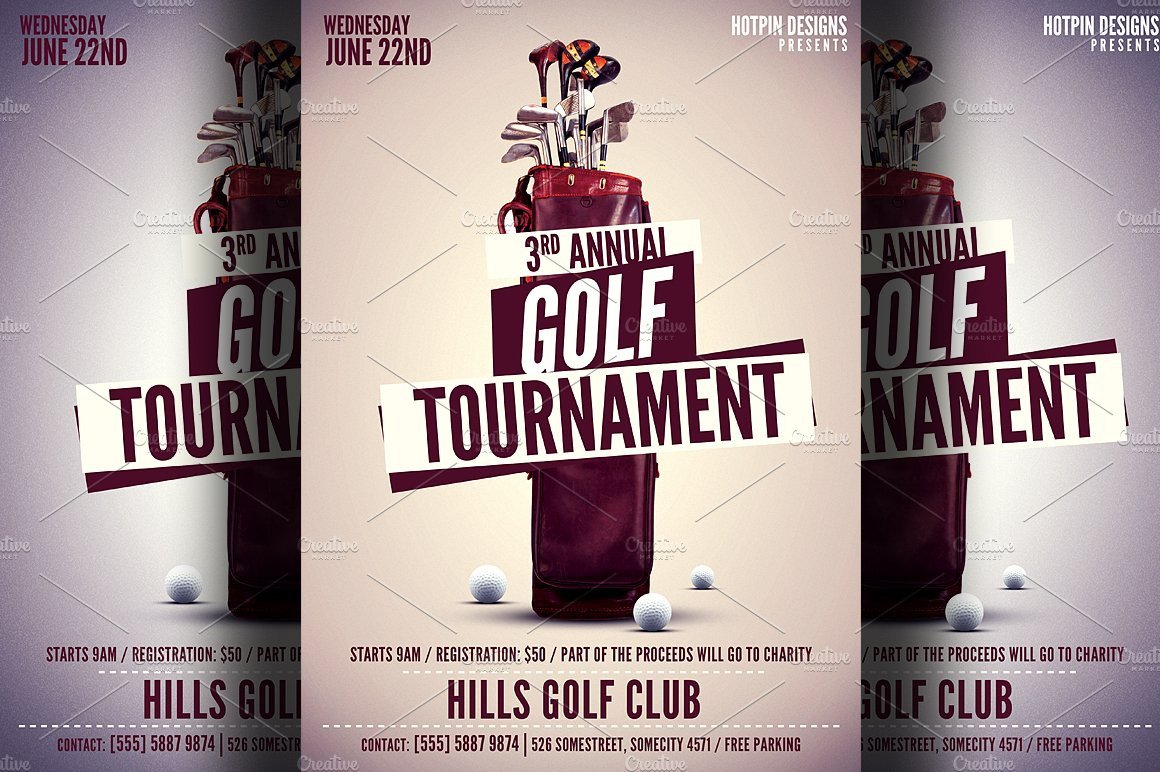 Golf tournament Flyer Templates Golf tournament Flyer Template Flyer Templates