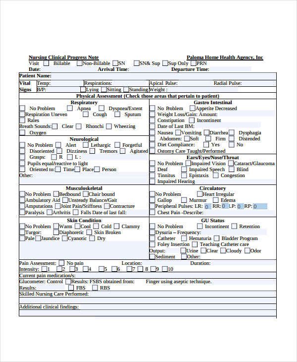 Good Nursing Notes Examples 4 Nursing Note Examples & Samples