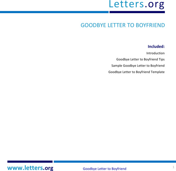 Goodbye Break Up Letter Download Goodbye Break Up Letter for Free