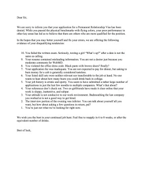 Goodbye Break Up Letter Funny Breakup with Boyfriend Letter