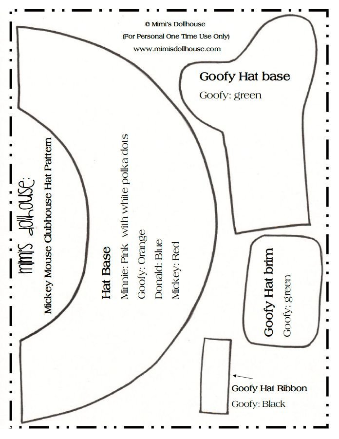 Goofy Hat Template 156 Best Images About Goofy On Pinterest