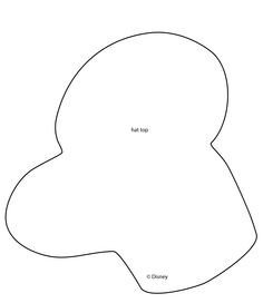 Goofy Hat Template Mickey Mouse Foot Print Template