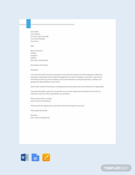 Google Cover Letter Template 66 Free Cover Letter Templates In Google Docs [download
