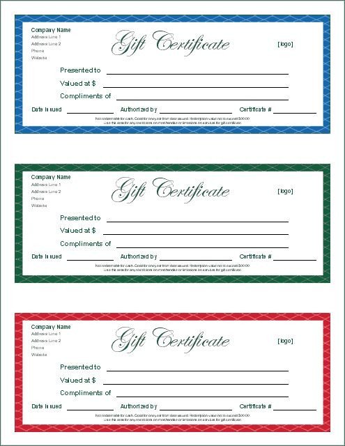 Google Doc Certificate Template Gift Certificate Template Google Docs