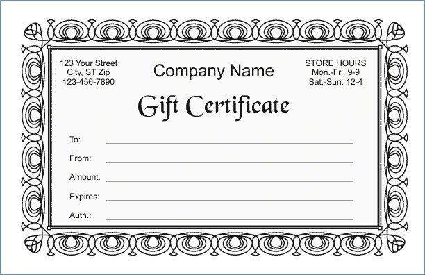 Google Doc Certificate Template Google Docs Gift Certificate Template