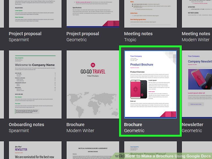 Google Docs Brochure Templates How to Make A Brochure Using Google Docs with