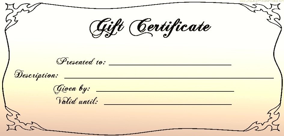 Google Docs Certificate Template Gift Certificate Template Google Docs