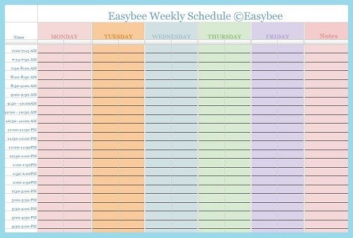 Google Docs Employee Schedule Template Weekly Schedule Template Google Docs