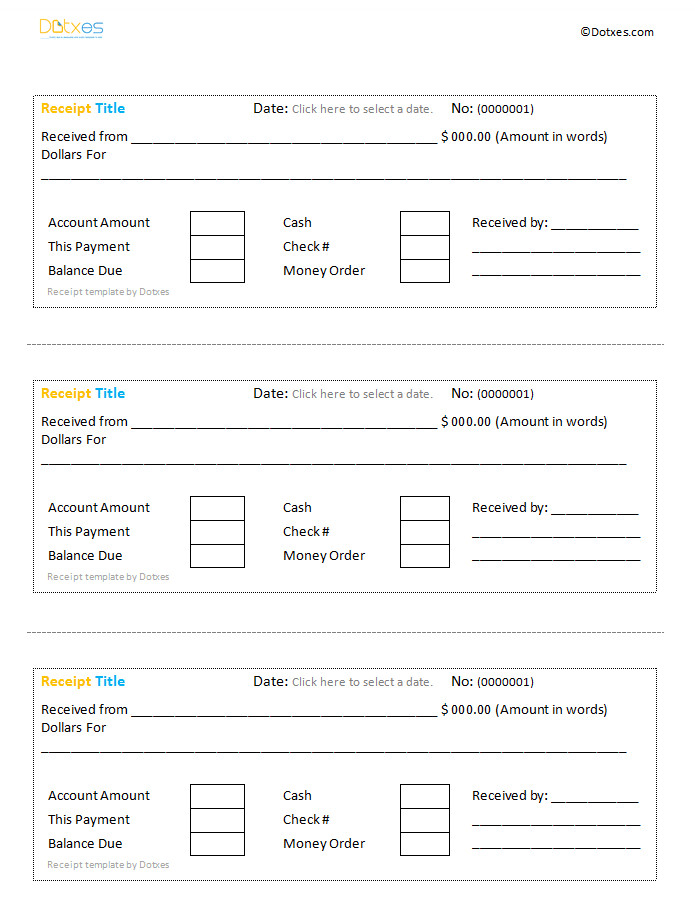Google Docs Receipt Template Cash Receipt Template Google Docs