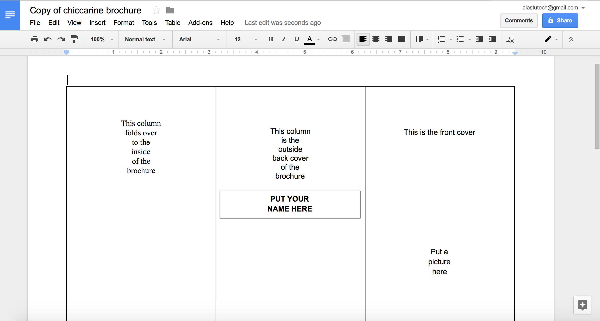 Google Drive Brochure Template Brochure Templates Google Docs