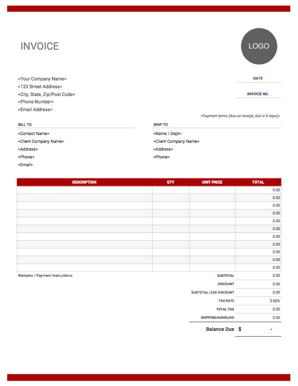 Google Sheet Invoice Template Google forms Invoice Template Five Features Google