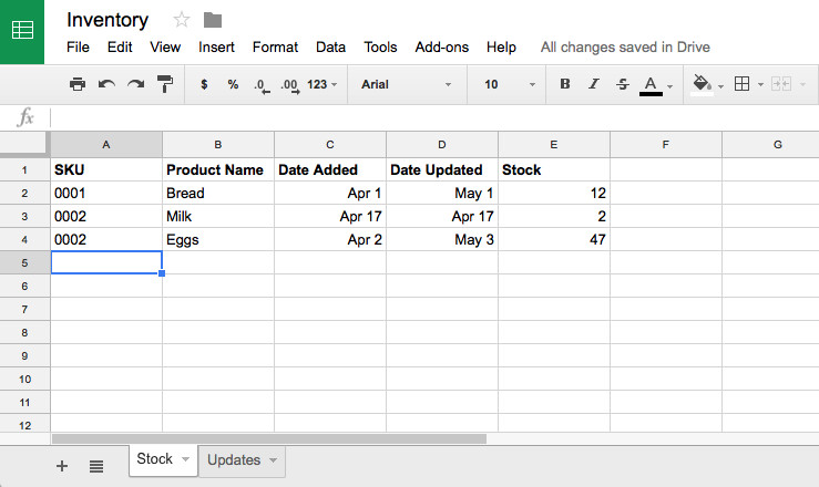 Google Sheets Inventory Template How to Manage Inventory In Google Sheets with Google forms
