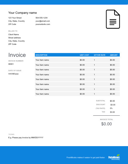 Google Sheets Invoice Template Google Docs Template Free Download
