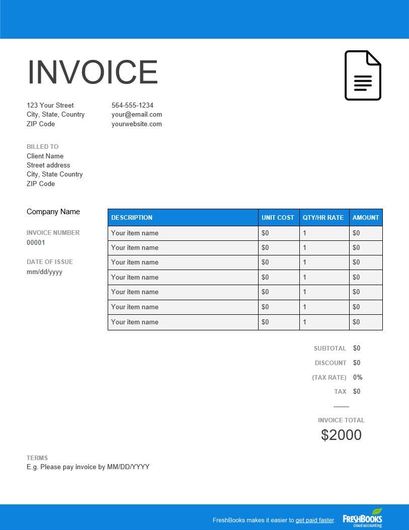 Google Sheets Invoice Template Invoice Template Send In Minutes