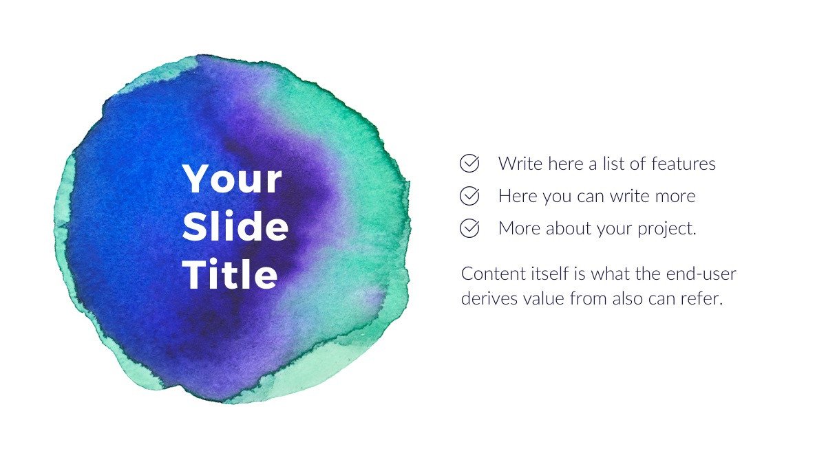 Google Slides Templates Science Watercolor Google Slides theme Free Google Presentation