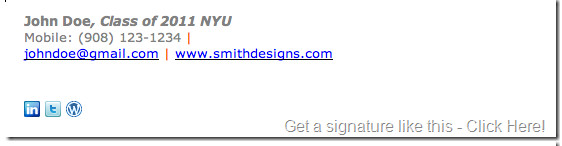 Grad Student Email Signature Email Signature for A Graduate Student