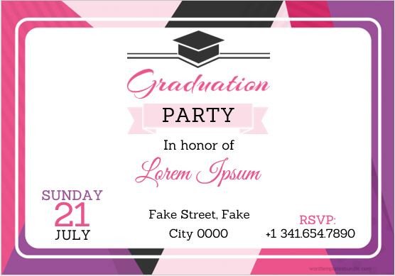 Graduation Invitation Templates Microsoft Word 10 Best Graduation Party Invitation Card Templates Ms Word