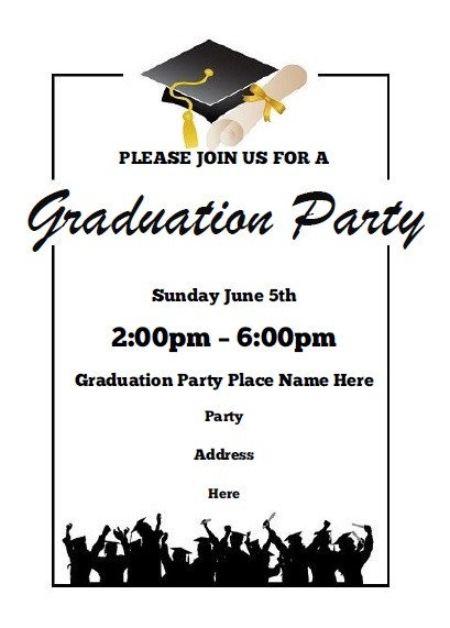 Graduation Party Invitation Template Graduation Party Invitations Free Printable