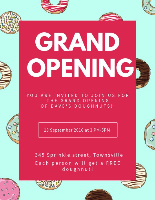 Grand Opening Flyer Template Free Create Grand Opening Flyers In Minutes