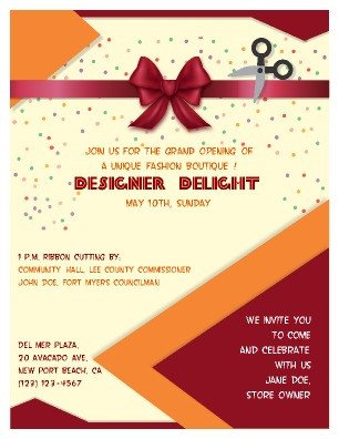 Grand Opening Flyer Template Free Free Flyer Templates