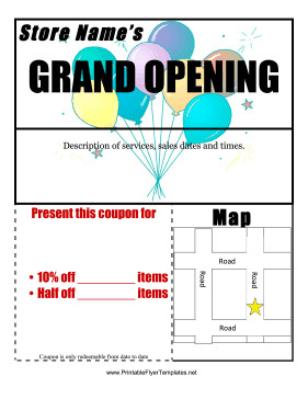 Grand Opening Flyer Template Free Grand Opening Flyer