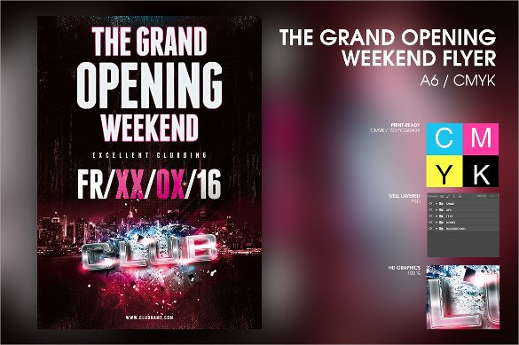 Grand Opening Flyer Template Free Grand Opening Flyer Templates 15 Download Documents In