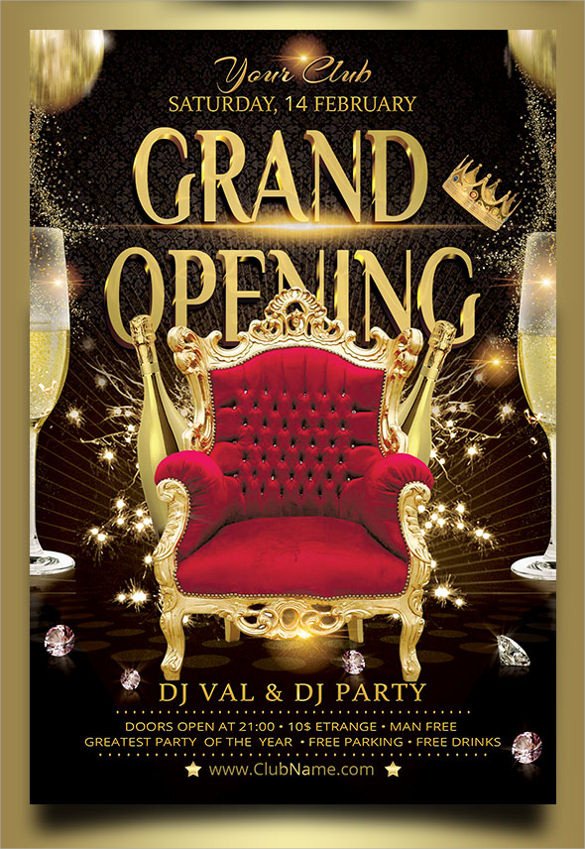 Grand Opening Flyer Template Free Grand Opening Flyer Templates 15 Download Documents In