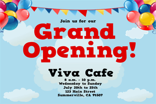 Grand Opening Flyer Template Free Grand Opening Flyer Templates Word Excel Samples