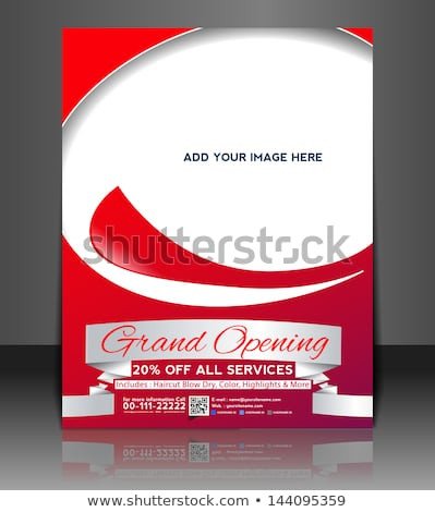 Grand Opening Flyer Template Free Vector Grand Opening Brochure Flyer Magazine Stock Vector