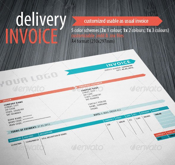 Graphic Design Invoice Template Indesign 20 Creative Invoice &amp; Proposal Template Designs