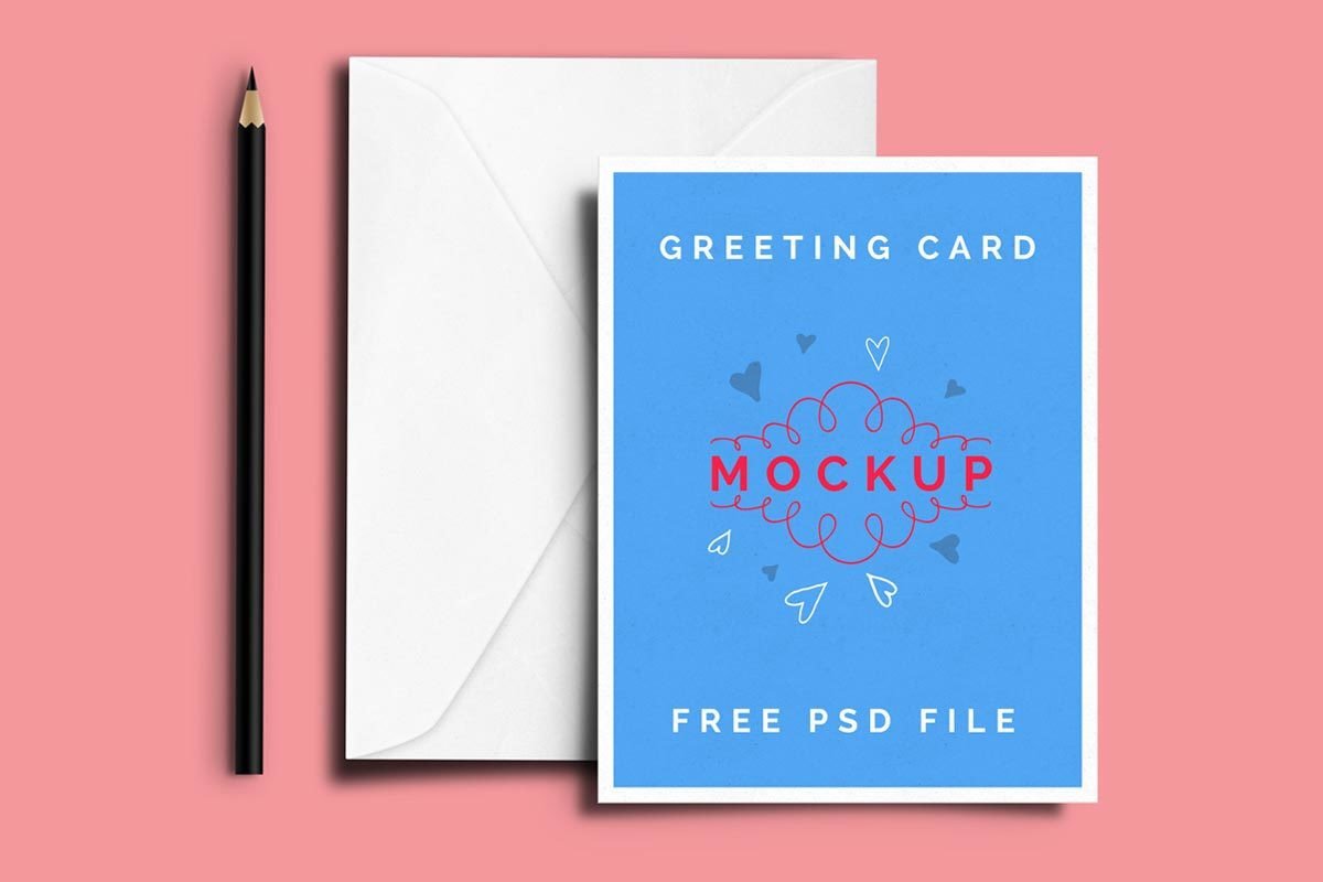 Greeting Card Mockup Free Free Greeting Card Mockup Psd — Creativetacos