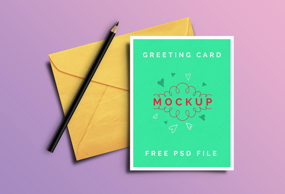 Greeting Card Mockup Free Free Greeting Card Mockup Psd Templates