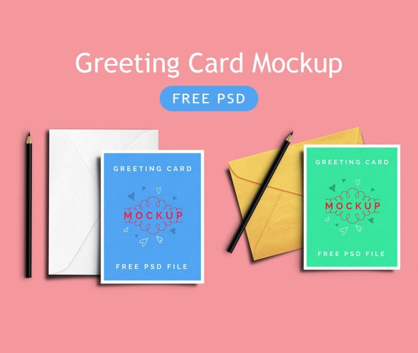 Greeting Card Mockup Free Greeting Card Mockup Free Psd