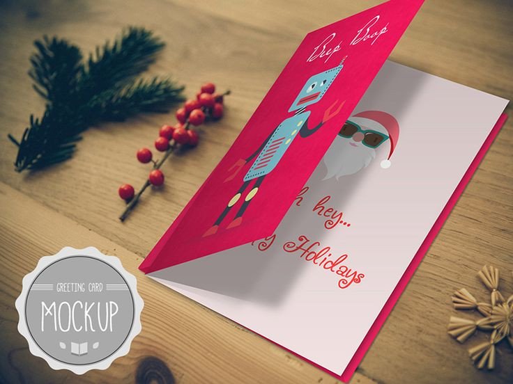 Greeting Card Template Photoshop Greeting Card Mockup Instant Download Shop Psd