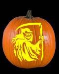 Grim Reaper Pumpkin Pattern Free Pumpkin Carving Patterns for Halloween