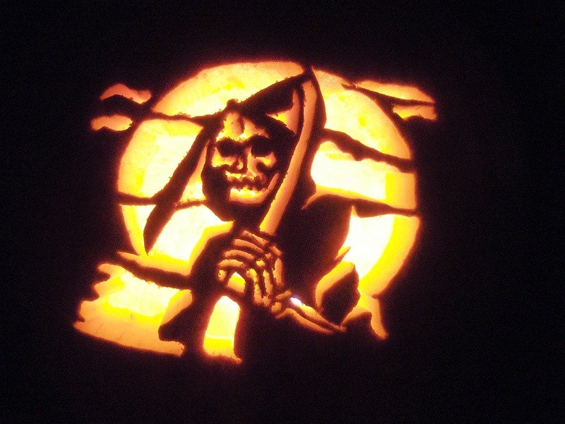 Grim Reaper Pumpkin Pattern Title