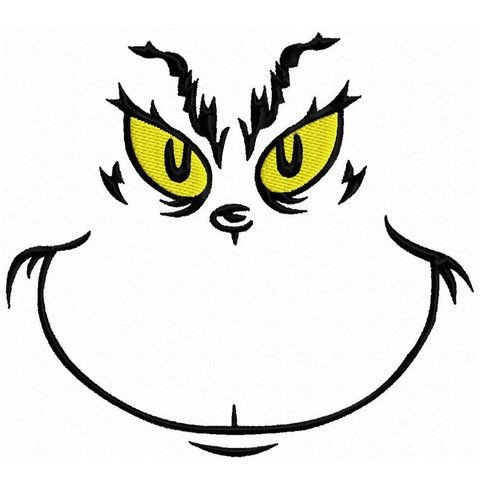 Grinch Eyes Template Mr Mean E Embroidery Design