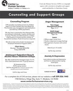 Group therapy Flyers Adult Group Counseling Services – Center for Human Services