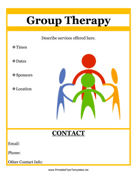 Group therapy Flyers Group therapy Flyer