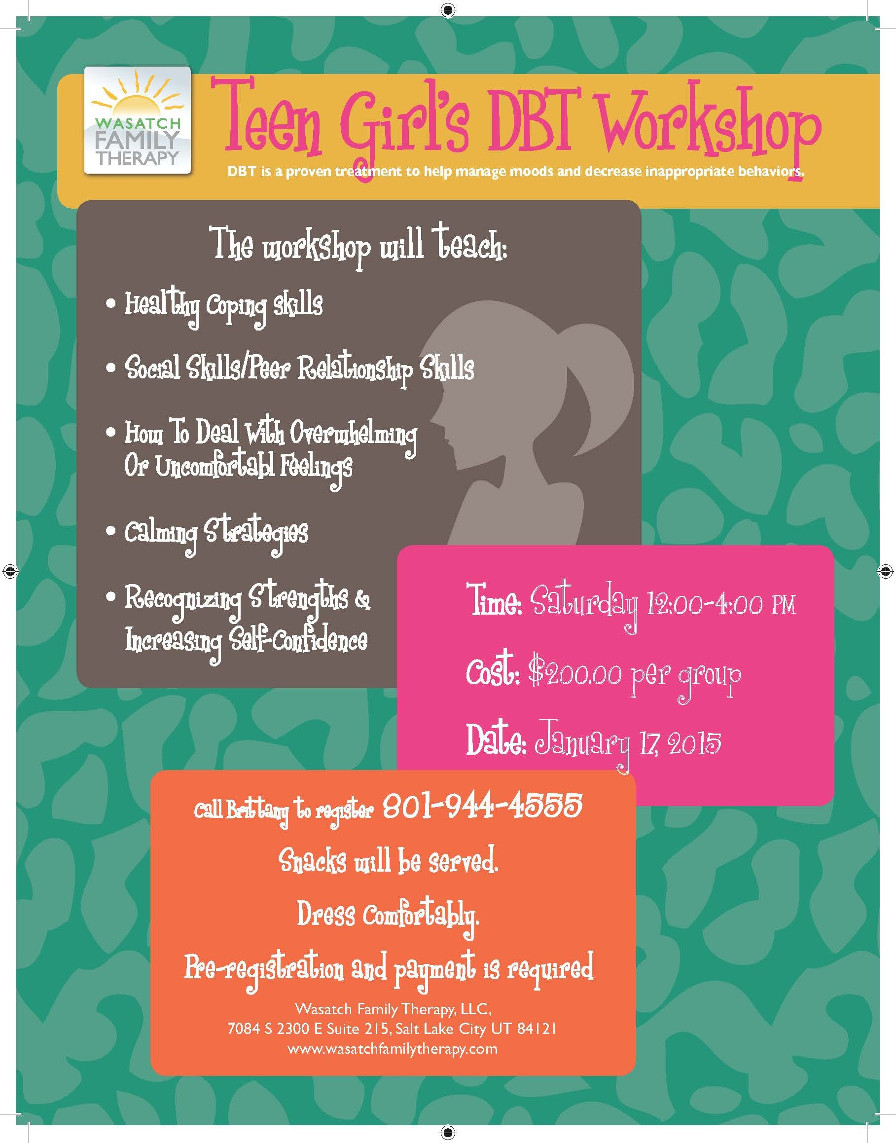 Group therapy Flyers Happyhour Healthyheart