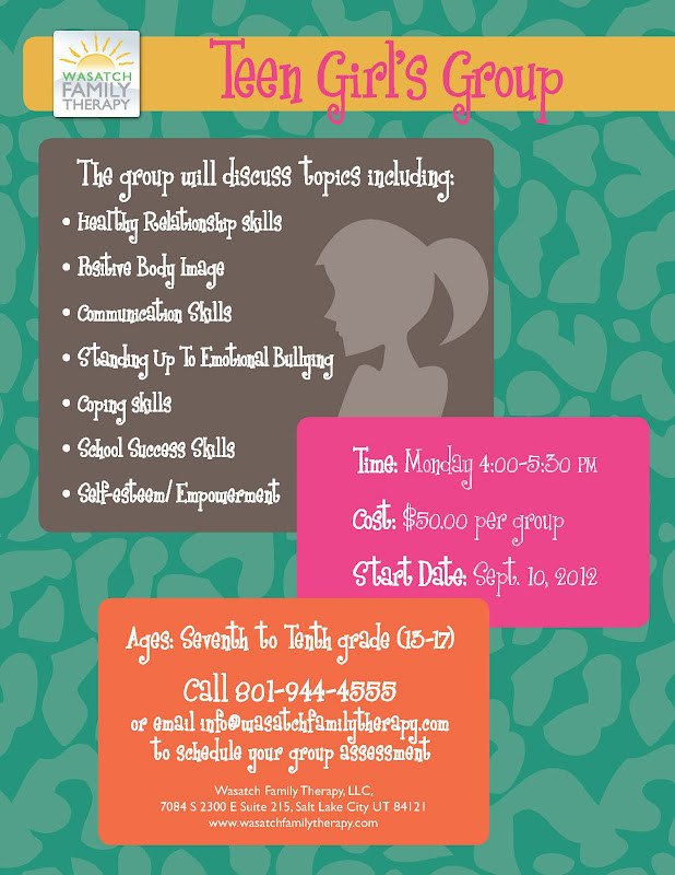 Group therapy Flyers Rachael Designs