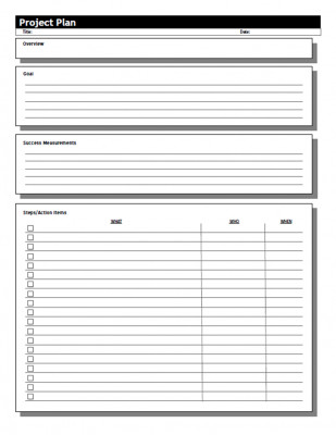 Gtd Project Planning Template Project Planning Pages