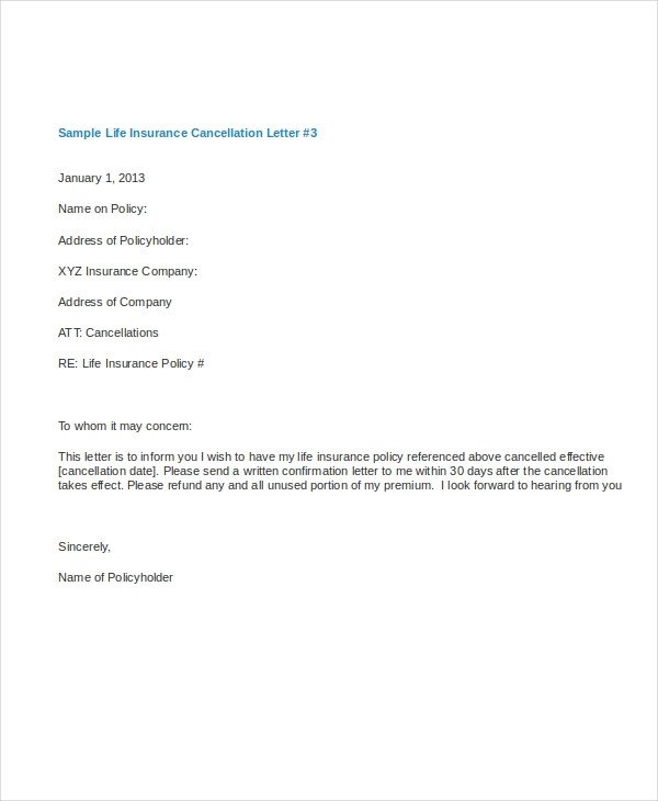 Gym Membership Cancellation Letter Cancellation Letter Template 5 Free Word Pdf Documents